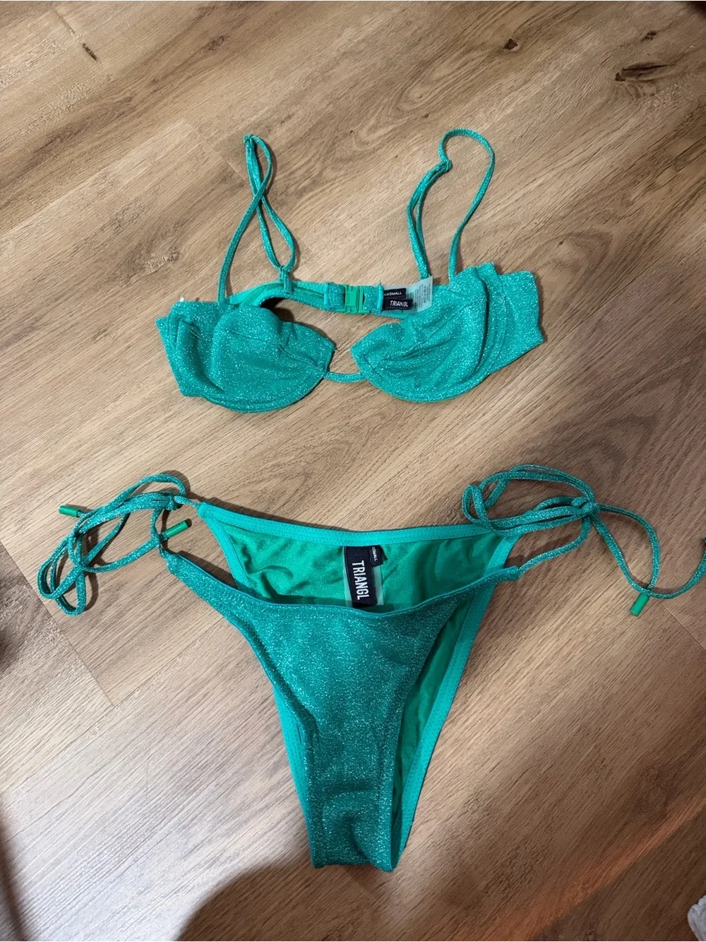 Size xxs triangl swimwear Mala Jaded Sparkle Bikini